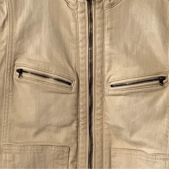 Lauren Ralph Lauren Women Jacket Large Leather Detail Cotton Blended - Picture 8 of 10